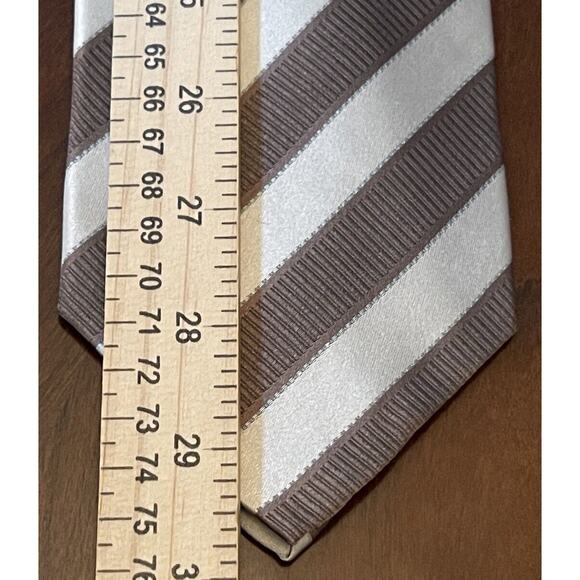 Principessa Brown Hand Made 100% Silk Men’s Neck Tie Made In China - Picture 5 of 9